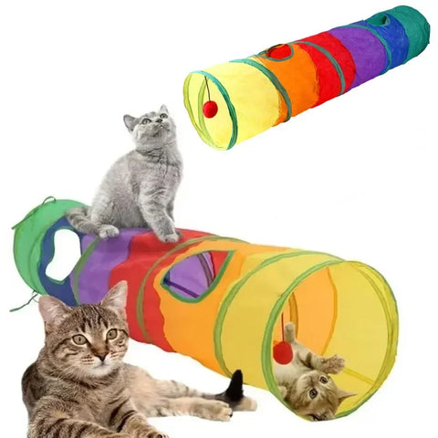 Túnel Interativo Dobrável para Pets