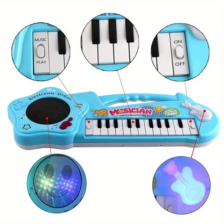 Piano Eletrónico Educativo para Crianças