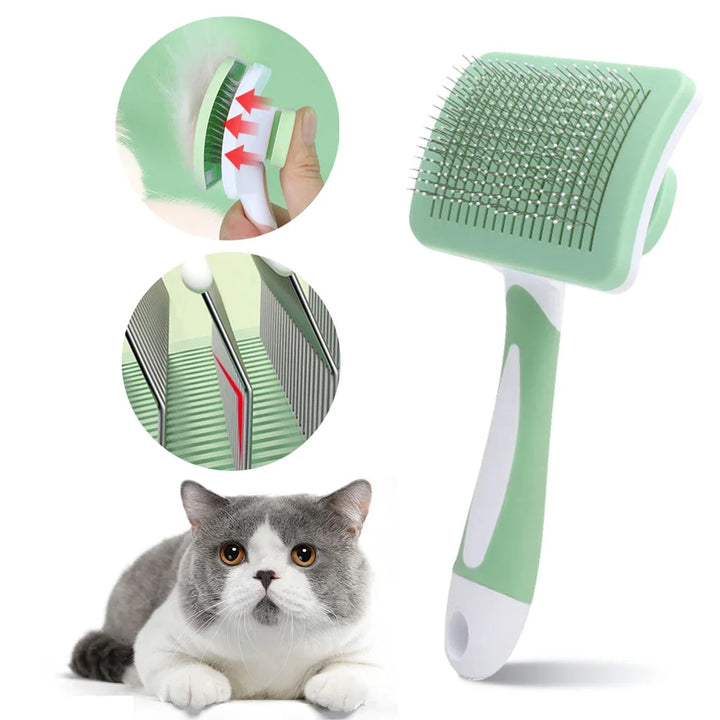 Escova de Remoção de Pelos para Cães e Gatos