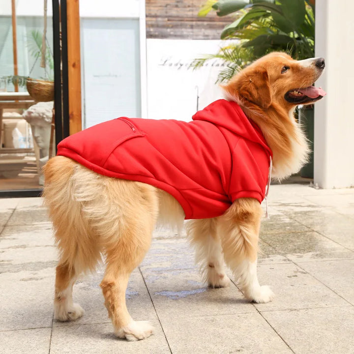 Sweatshirt com Capuz para Cães Grandes 🐶🧥
