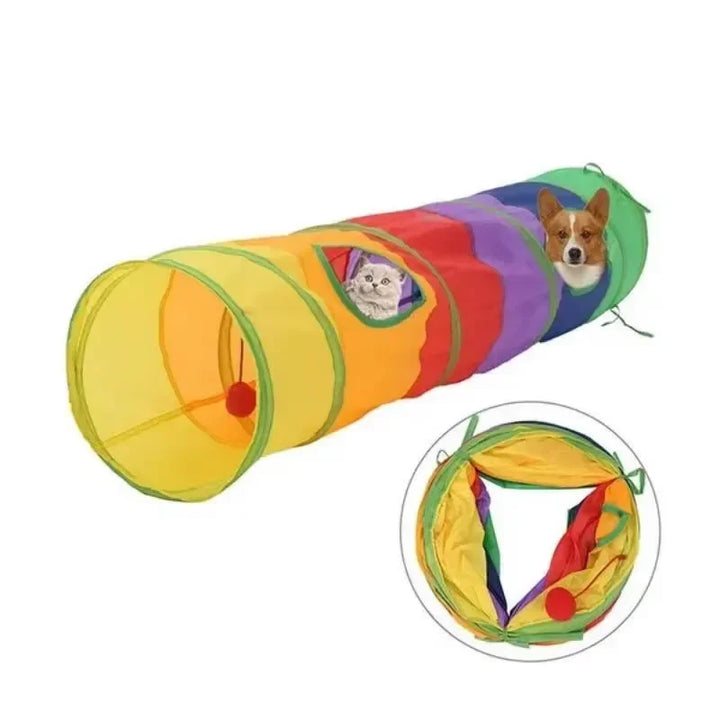 Túnel Interativo Dobrável para Pets