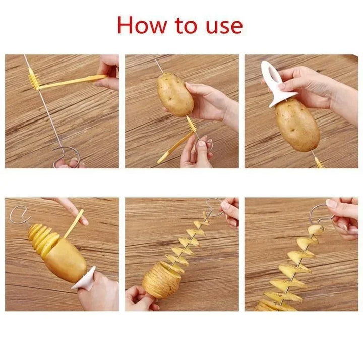 Cortador Espiral de Batata e Legumes