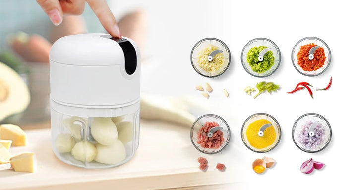 Mini Processador Elétrico Portátil 250ml