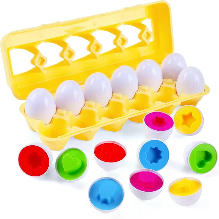 Ovinhos Mágicos Montessori – Jogo de Encaixe e Aprendizagem para Bebés