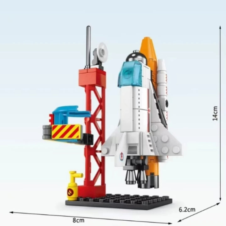 Base de Lançamento Espacial 3D – Puzzle em Blocos Miniatura