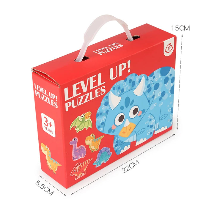 Puzzle de Madeira Animais Felizes – Jogo Educativo para Crianças