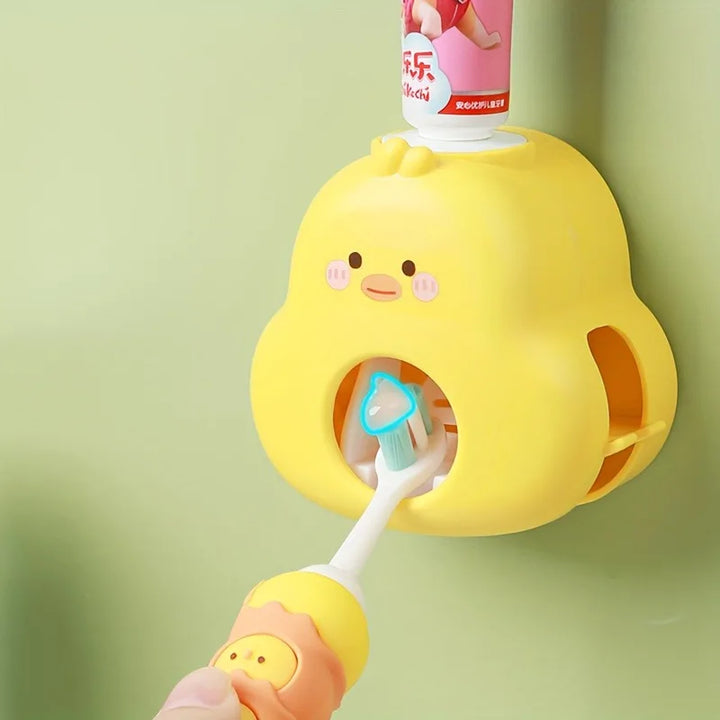 Dispensador de creme dental infantil