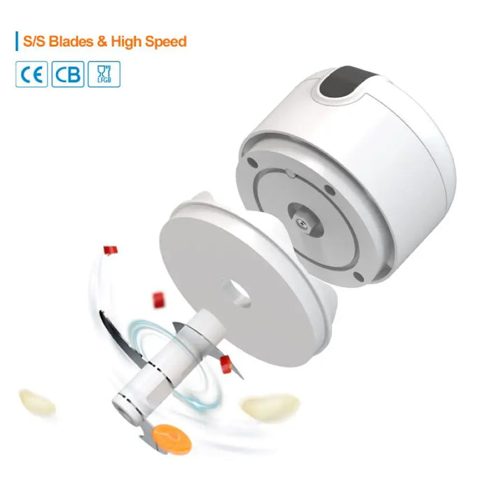 Mini Processador Elétrico Portátil 250ml