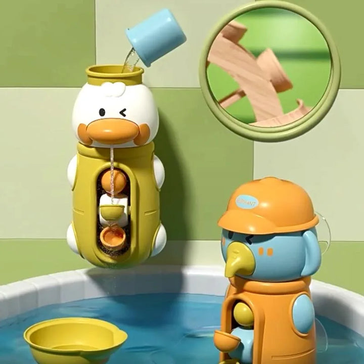 Brinquedo de Banho com Ventosa e Rodinhas de Água