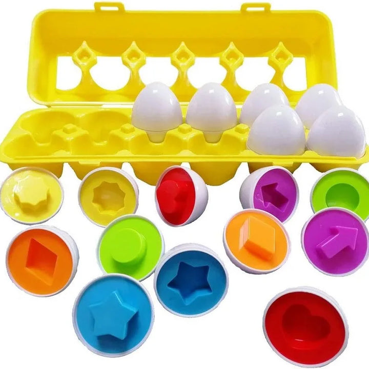Ovinhos Mágicos Montessori – Jogo de Encaixe e Aprendizagem para Bebés