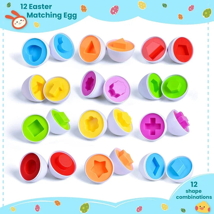 Ovinhos Mágicos Montessori – Jogo de Encaixe e Aprendizagem para Bebés