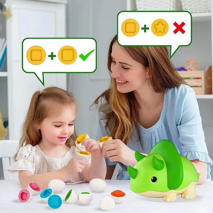 Ovinhos Mágicos Montessori – Jogo de Encaixe e Aprendizagem para Bebés