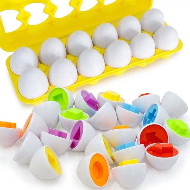 Ovinhos Mágicos Montessori – Jogo de Encaixe e Aprendizagem para Bebés