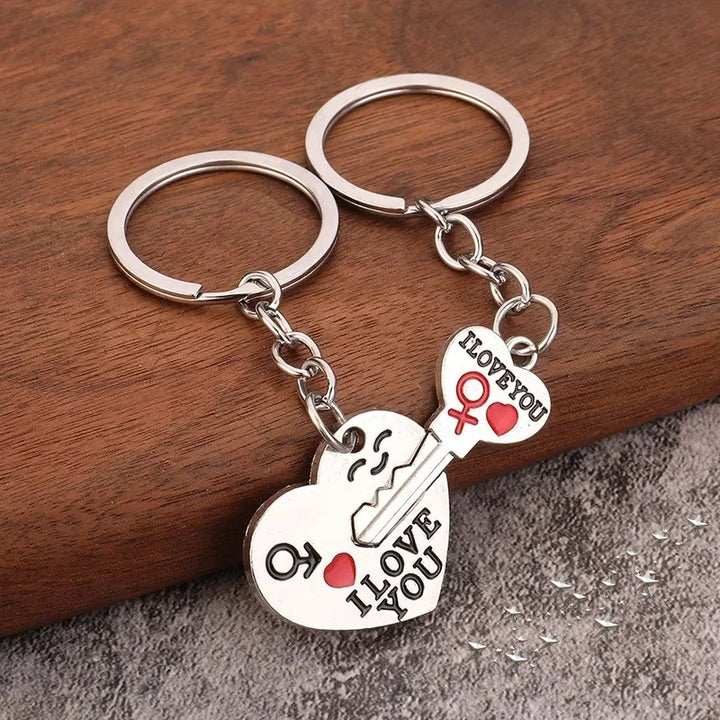 Conjunto de Porta-Chaves “I Love You”