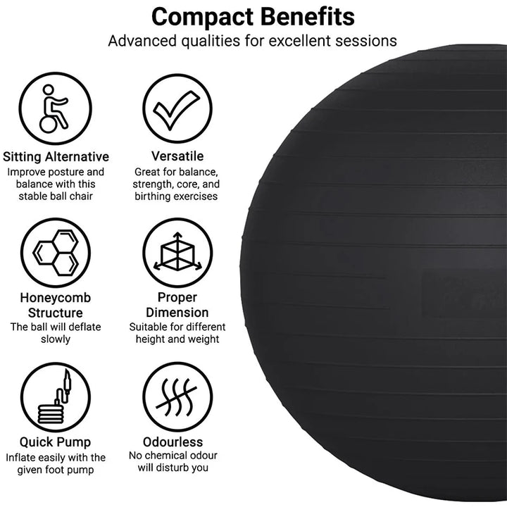 Bola de Exercícios Yoga Balance – 65/75/85cm
