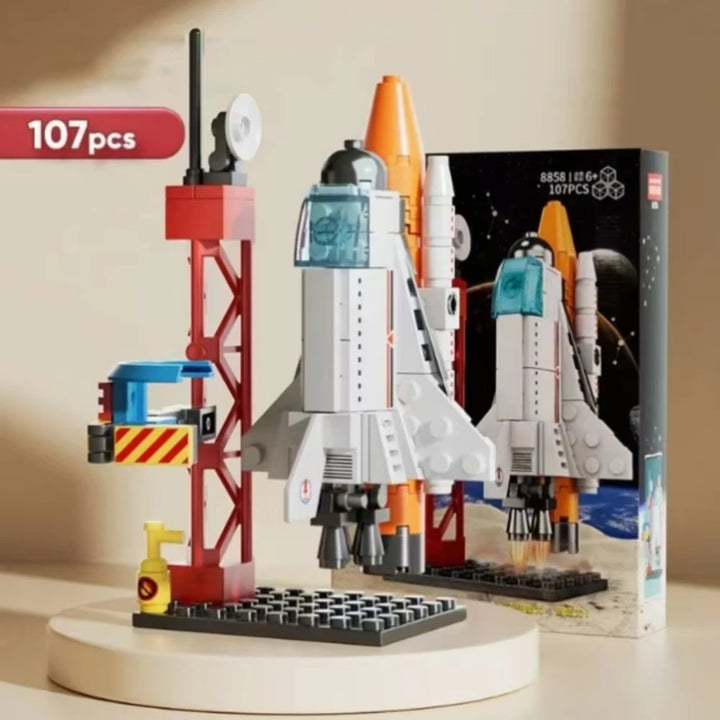 Base de Lançamento Espacial 3D – Puzzle em Blocos Miniatura