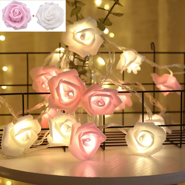 Luzes LED Rosas 3m – Iluminação Romântica para Criar Ambientes Mágicos