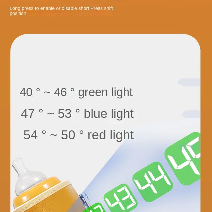 Aquecedor de Biberão USB para Bebé com Display Digital
