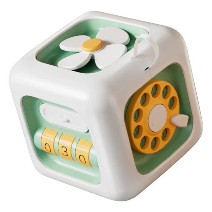 Cubo Sensorial Montessori 6 em 1 – Brinquedo Educativo para Bebés e Crianças