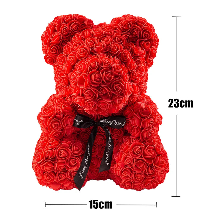 Urso Rosa Encantado com Luzes