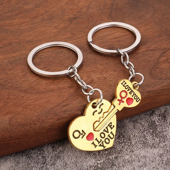 Conjunto de Porta-Chaves “I Love You”