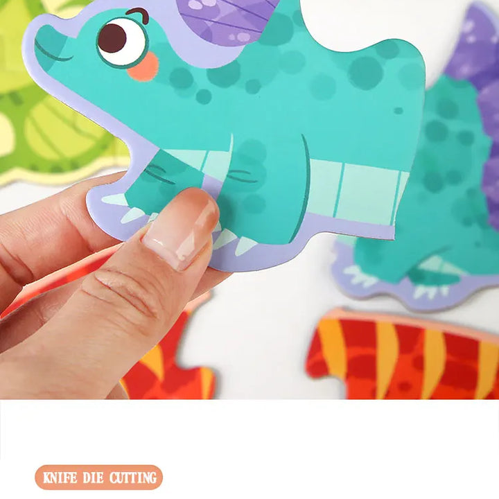 Puzzle de Madeira Animais Felizes – Jogo Educativo para Crianças